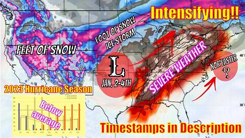 Major Winter Snow/Ice Storm Is Strengthening & 2023 Hurricane Season Update!