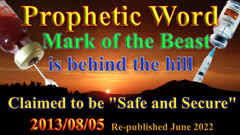 The Mark of the Beast is coming, Prophecy