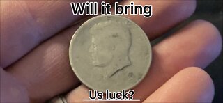 Lucky coin found hunting! Will it bring us luck?