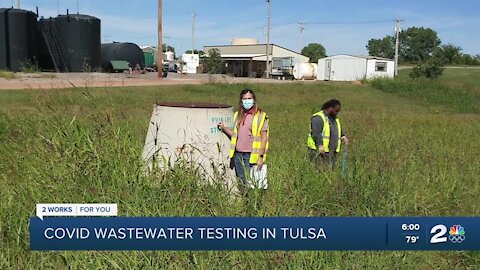COVID wastewater testing in Tulsa