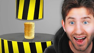 Hydraulic Press vs Coins