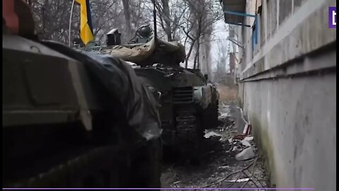 The British Sky News showed how AFU hide tanks and APC in a residential area in Artemovsk (Bakhmut)