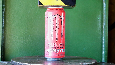 Energy Drink VS Hydraulic Press