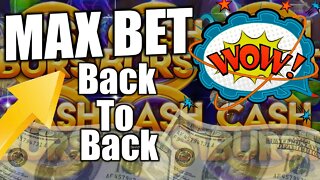 BACK TO BACK on CASH BURST SLOT MACHINE! MAX Bet Slot Play on A Slot Machine