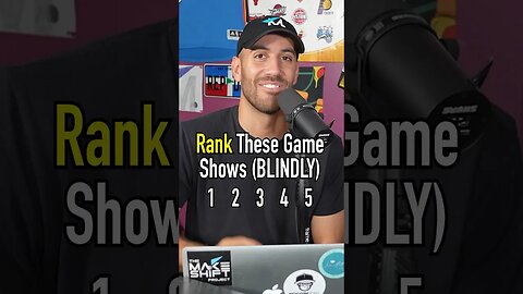 RANKING GAME SHOWS BLINDLY!! How’d He Do?? #shorts #gameshow #games #tv #rankings