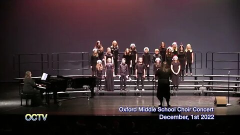 Oxford Middle School Choir Concert: December, 1st 2022