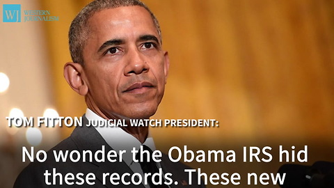 New IRS Documents Confirm IRS Inappropriately Targeted Tea Party Groups Under President Obama