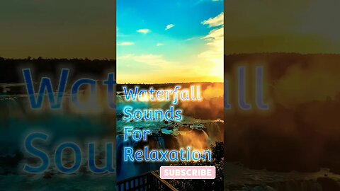 Relaxing Nature Sounds • Waterfall Sounds #waterfallsounds #waterfallsoundsforsleeping #viralshorts