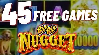 😱 OMG..45 FREE GAMES!! RE-TRIGGER MADNESS & 2 JACKPOTS! 💥HUGE SLOT PLAY on Wild Wild Nugget Slot! 💥