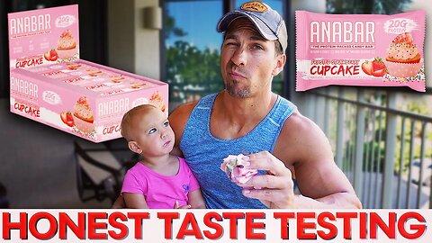 NEW Frosted Strawberry Cupcake ANABAR Protein Bar HONEST KIDS Review