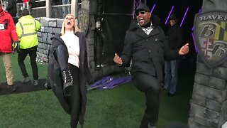 ESPN Michelle Beisner DID The Ray Lewis DANCE and She KILLED IT! | Postseason NFL Countdown 1/20/24