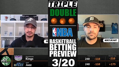 NBA Picks & Predictions | Timberwolves vs Knicks | Kings vs Jazz | SM Triple-Double for March 20