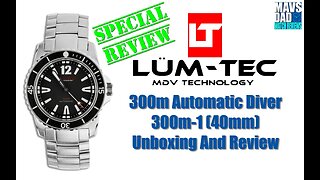 Great Value! | Lum-Tec 300m Automatic Diver Microbrand Unbox & Review