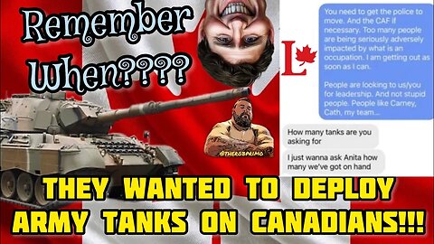 Liberals Wanted to Sick There Own Armed Forces On Peaceful Canadians