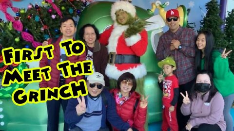 First In Line To Meet The Grinch At Universal Studios Hollywood