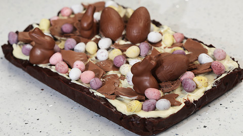 Paul A. Young's chocolate simnel slice recipe