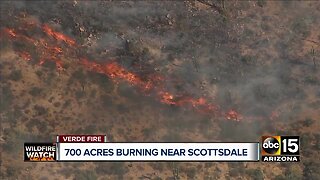 700 acres burning near Scottsdale