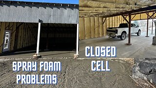 Empty To Insulated in 6 Minutes / Spray Foam Insulation Time Lapse / 40x40 Shop Build Update #004
