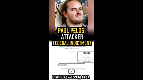 Paul Pelosi Attacker David Depape's Federal INDICTMENT #shorts