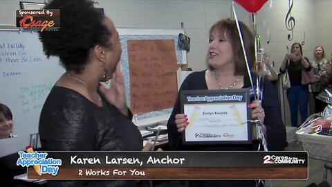 Teacher Appreciation Day Surprise: Evelyn Kwanza, Owasso 6th Grade Center