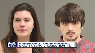 Warren couple charged with animal cruelty after pets rescued from fire