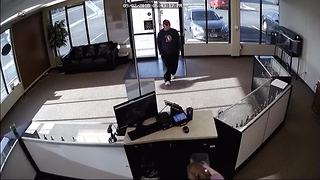 Robbery attempt gone... right? Man drops gun while attempting to rob E-cigarette store