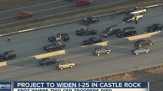 State to widen I-25 in area where troopers were killed