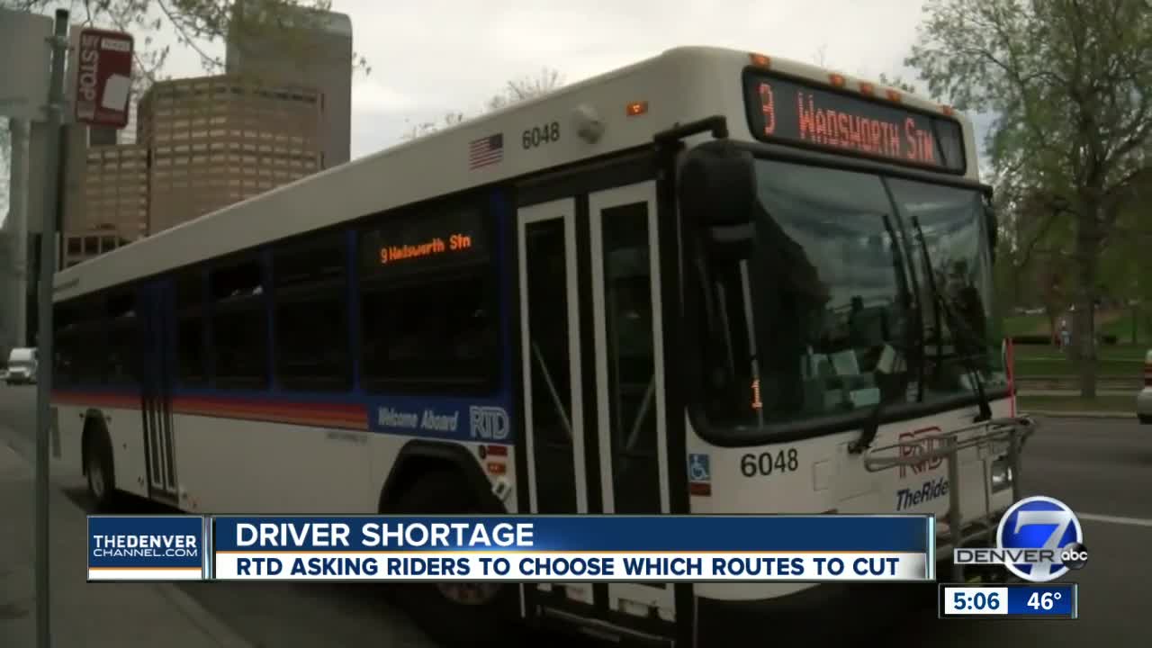 RTD asks riders to choose between unreliable service or cuts