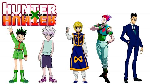 HUNTER × HUNTER | Characters Height Comparison