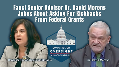 Fauci Senior Advisor Dr. David Morens Jokes About Asking For Kickbacks From Federal Grants