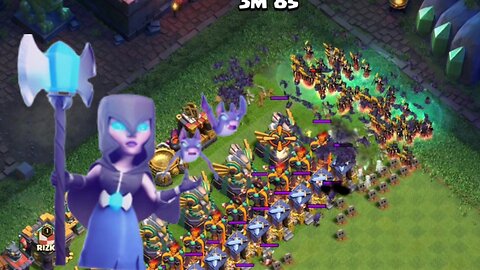 Coc Night Witch Attack - Clash Of Clans | Max Night Witch,Clash Of Clans Night Witch.