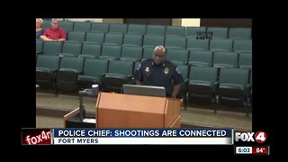 Police chief says there is a connection in recent shootings