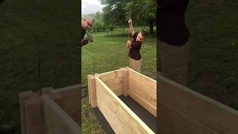 Worth the Wait Raised Beds!💪⚒️🛌🌱#shorts #viral #trending #tiktok #thanks