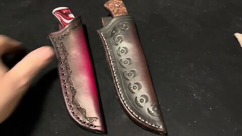 A new way to punch my holes and sew the sheaths