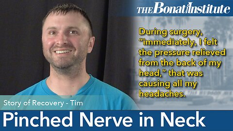 Tim Pinched a Nerve In his Neck snowboarding causing headaches