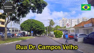 🚗 ⛅️ Dirigindo por Porto Alegre rua Dr. Campos Velho.
