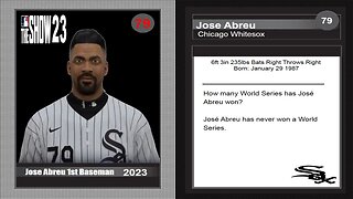 How To Create Jose Abreu Mlb The Show 23