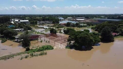 Flood situation in Angthong Province #Thailand # September 30, 2021