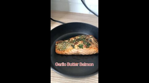 This Air Fryer Salmon Garlic Butter Recipe is AMAZING!