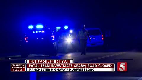 1 Dead In Manchester Hwy. Crash In Murfreesboro