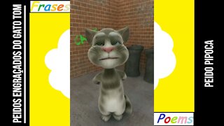 Peidos engraçados do gato tom: Peido pipoca, quando sentir o cheiro no ar... [Frases e Poemas]