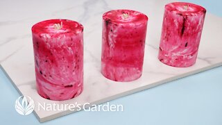 How to Make a Marbled Candle | Natures Garden