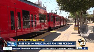 Public transit rides free in San Diego for 'Free Ride Day'