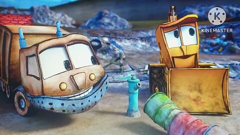 The adventures of best friends and unlikely heroes, Stinky the garbage truck and Dirty the backhoe