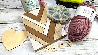 Adorable Heart Decor DIY || Using Nails & Yarn [ Just 1 Easy DIY ]