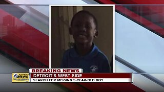 Search for missing 5-year-old boy on Detroit's west side