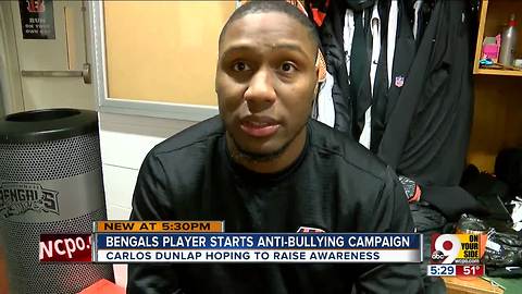 Gabriel Taye's family just gained Bengals star Carlos Dunlap in the fight against bullying