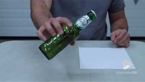 Learn How To Open A Beer Bottle With Just A Piece Of Paper