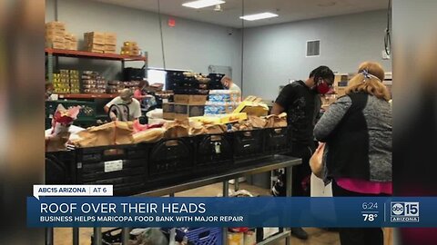 Gift of a new roof for food bank