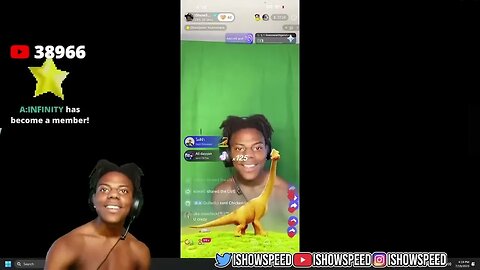 IShowSpeed Becomes NPC on TikTok Live